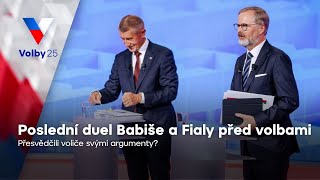 Babiš Vs. Fiala Poslední Televizní Debata Před Volbami Volby 2025