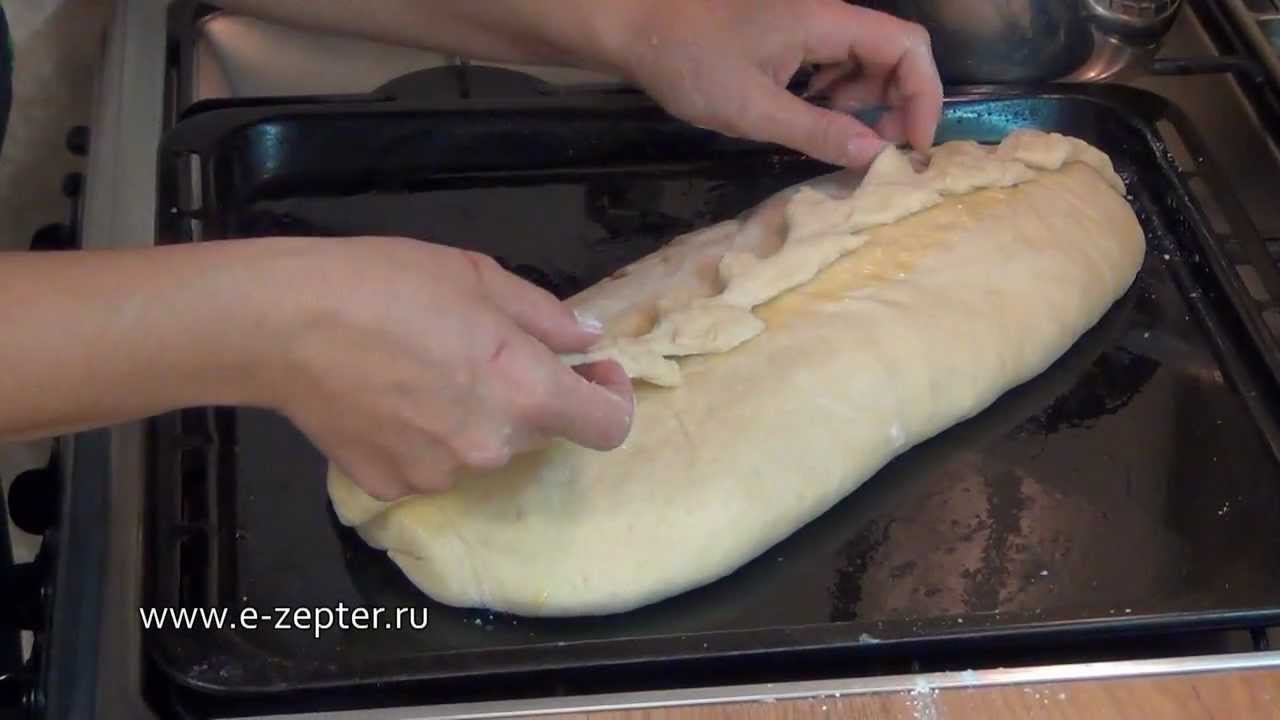 Кулебяка с капустой и яйцом из дрожжевого теста пошагово Кулебяка с капустой и яйцом из дрожжевого теста пошагово