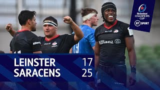 Leinster Vs Saracens 17-25 Heineken Champions Cup Highlights