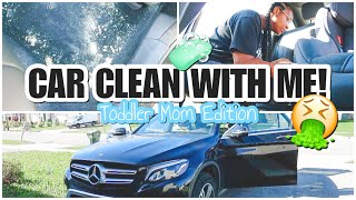 CAR CLEAN WITH ME | Toddler Mom Edition! *A Hot Mess* - Ify Yvonne