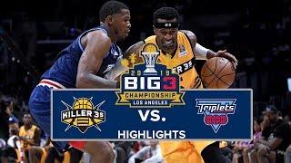 Big3 Championship Killer 3S Vs. Triplets Highlights