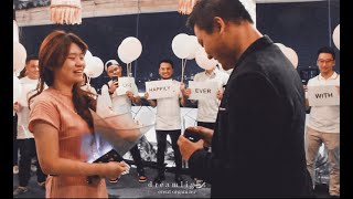 Surprise Proposal Dinner Romantic At Restaurant Jakarta Indonesia