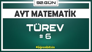 Türev 6 Ayt Matemati̇k Kampi 92.Gün Rehber Matematik