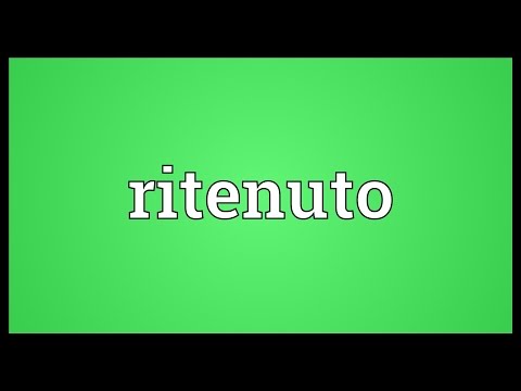 Header of ritenuto