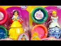 NEW Play Doh Princess Ariel Cinderella Snow White Mix N Match Playdough Disney Dress Designer 2014