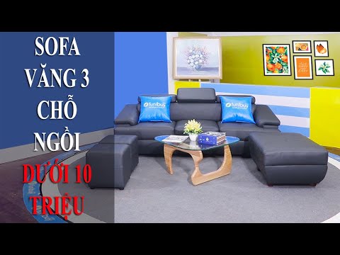 Mẫu sofa văng da có đôn lớn giá rẻ FB010702| Nội thất giá rẻ tại kho| Furnibuy.com
