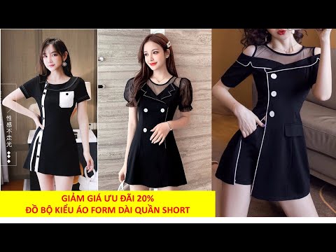 KM GIẢM 20% | Đồ bộ kiểu đẹp mẫu mới nhất, thiết kế áo form dài phối quần short, chất thun mềm mượt