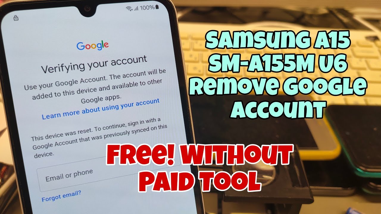 Samsung A15 (SM-A155M) U6, Remove Google Account, Bypass Samsung A15 (SM-A155M) U6, Remove Google Account, Bypass