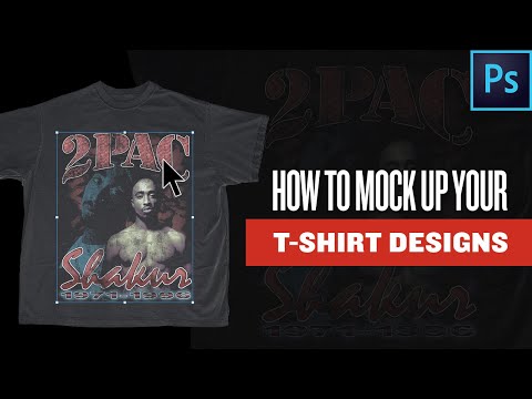 HOW TO MOCK UP T-SHIRT DESIGNS (PHOTOSHOP TUTORIAL) WATCH THIS BEFORE YOU OPEN AN ONLINE STORE 💯