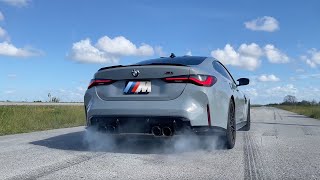 Bmw G82 M4 Compeion Burnout When The M4 Needs New Tires...