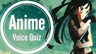 Anime Voice Quiz - Guess The Character