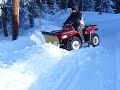 Plowing Snow with the Suzuki Eiger & Country Plow - Is That All You GOt??