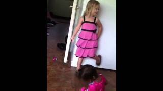 Mellowdee age 3 singing a song to the beat of her own drum