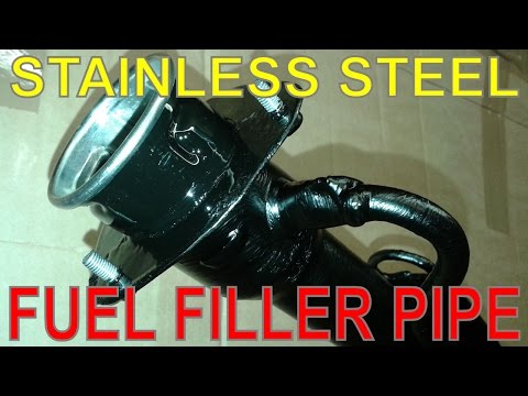 How to Make a Stainless Steel Fuel Filler Pipe. Install New Petrol Filler Neck Rover 800 820 825 827