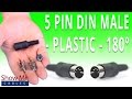 How To Install The 5 Pin DIN Male Solder Connector (180° Style) - Plastic