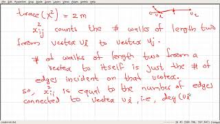 Video_110: Traces of the Adjacency Matrix of a Graph