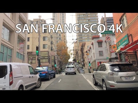 Driving Downtown Hills Of San Francisco San Francisco California Usa Driving Downtown Hills Of San Francisco San Francisco California Usa
