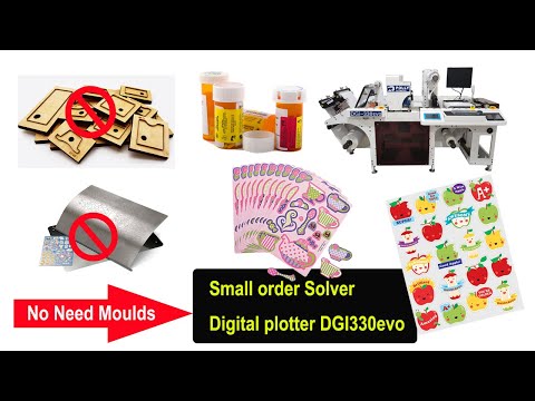 Label digital plotter cutter