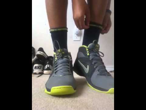 Nike elite socks with basketball shoes - YouTube
