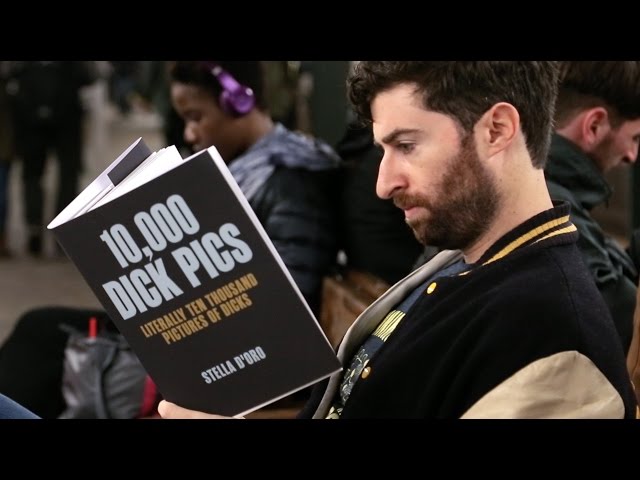 Reading Books With Outrageous Fake Covers On The Subway Part Two - Video