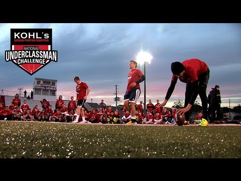 ... Challenge | Kohl's Kicking, Punting  Snapping Camps - YouTube
