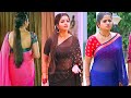 Nithya ram tamil tv nandhini serial actress hot navel show in transparent saree