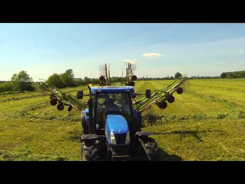 DJI Phantom 2 Quadcopter - Zenmuse H3-3D gimbal following tractors at work - Skeye (UK) LTD