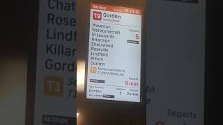 Sydney Trains T9 Northern Line Service Continues To T1 North Shore Line