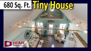Tiny House Tour - Home has 680 square feet, 1 Bed, 1 Bath and Loft - Chicago Area Tiny Home