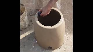 Making Portable Mud Oven Tandoor Step By Step Process