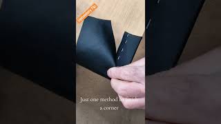 To Make A Simple & Neat Corner On Your Upholstery.