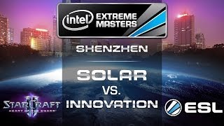 INnoVation vs. Solar (TvZ) - IEM Shenzhen 2014 - Asian Qualifier - StarCraft 2