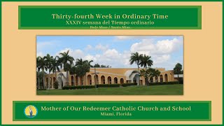 Viernes de la XXXIV semana del Tiempo ordinario - Santa Misa