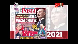 K D Huriyetimizin 100.Yılı Kutlu Olsun Türkiye Huriyeti Hürriyet Gazetesi Reklamı 2023