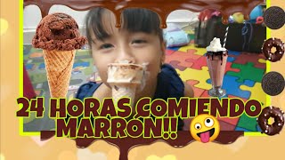 24 Horascomiendo Marrón Con Los Pies Reto All Day Eating Marron Food Challenge