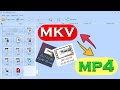 تحويل صيغة الفيديو MKV الى mp4 برنامج صغير وبدون انترنت