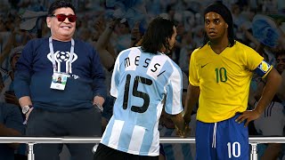 Maradona will never forget Messi & Ronaldinho's performance in this match