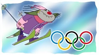 Winter Olympics 2018 Oggy And The Roaches Jack Skis Winter Sport