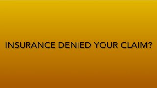 Insurance denied your storm damage claim. What now?