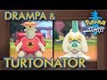 Pokémon Sword & Shield - How to Catch Turtonator & Drampa (2% Rarity Pokémon)