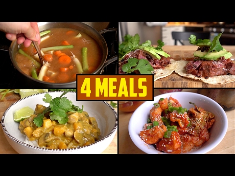 VIDEO : 4 ingredient meals to survive winter - baby it's cold as funk outside! why not wrap your body in a warm blanket of deliciousness. help us win a shorty: http://shortyawards. ...