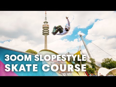 The first ever slopestyle skate course. | Red Bull Roller Coaster 2018 in Munich, Germany