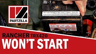 Honda Rancher 420 Wont Start Honda Rancher Battery Replacement Partzilla