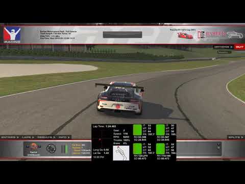 911 Gt3 Cup Barber Motorsports Park 1:24.497