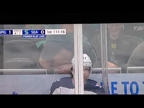 Adam Lowry Penalty Box Moment JETS VS KRAKEN