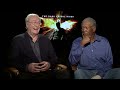 The Dark Knight Rises Michael Caine and Morgan Freeman Interview