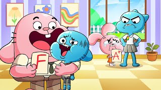 Gumball Is Happy For Good Grades, Anais Is Scolded The Amazing World Of Gumball Funny Animation