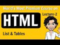 HTML Course | World's most premium HTML Course | Lecture 2