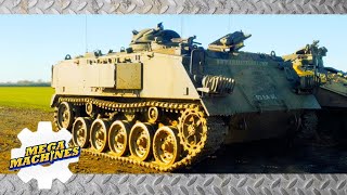 Mega Machines Army Tank Vehicles For Children Learning Cars, Trucks, Excavators
