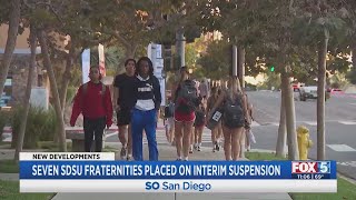 Seven Sdsu Fraternities Placed On Interim Suspension